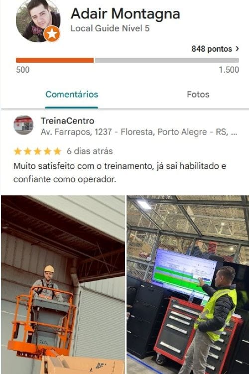 Depoimento ACaluno da Treinacentro