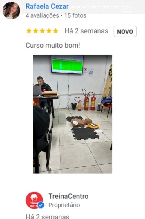 Depoimento aluno da Treinacentro