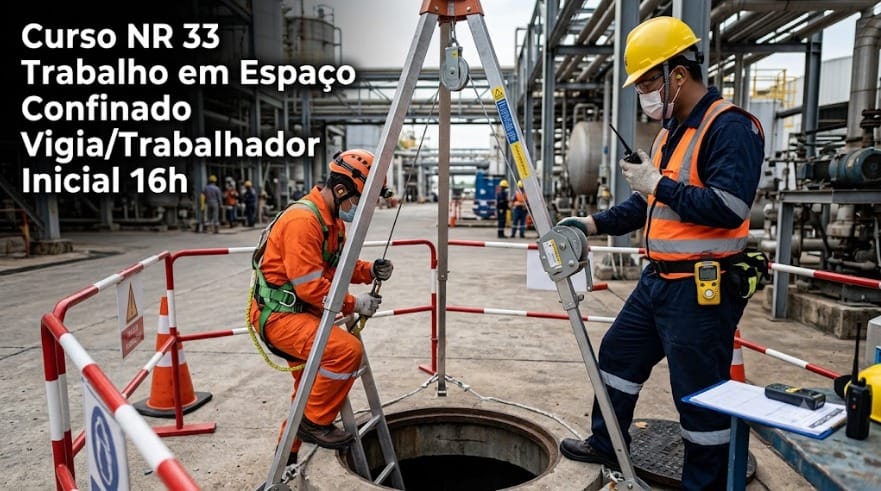Curso NR 33 Espaço Confinado Supervisor Inicial Híbrido 40h