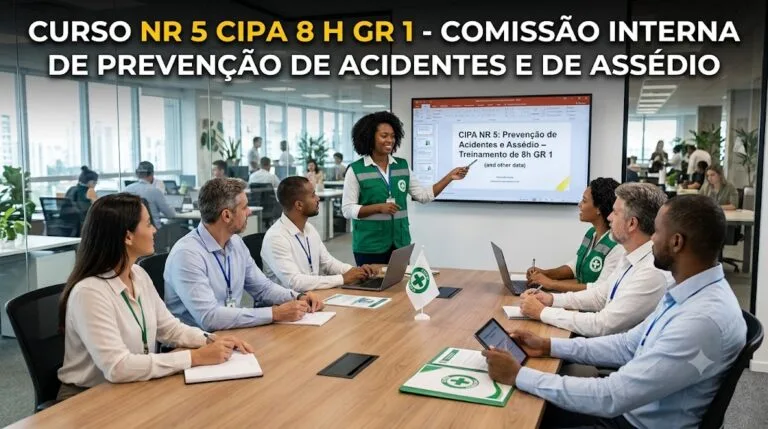 Curso NR 5 CIPA 8 h GR 1 EAD – COMISSÃO INTERNA DE PREVENÇÃO DE ACIDENTES E DE ASSÉDIO