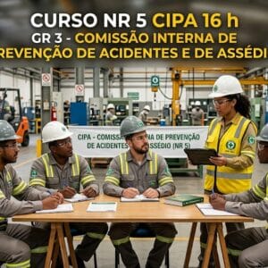 Curso NR 5 CIPA 16 h GR 3 - COMISSÃO INTERNA DE PREVENÇÃO DE ACIDENTES E DE ASSÉDIO. Treinacentro