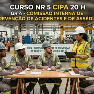 Curso NR 5 CIPA 20 h GR 4 - COMISSÃO INTERNA DE PREVENÇÃO DE ACIDENTES E DE ASSÉDIO. Treinacentro