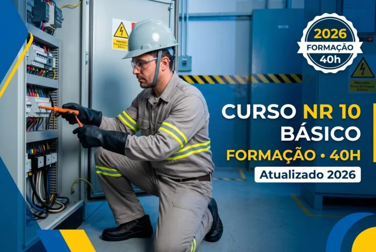Curso NR 10 Básico 2026 40h Híbrido Semipresencial Segurança em Serviços e Instalações Elétricas