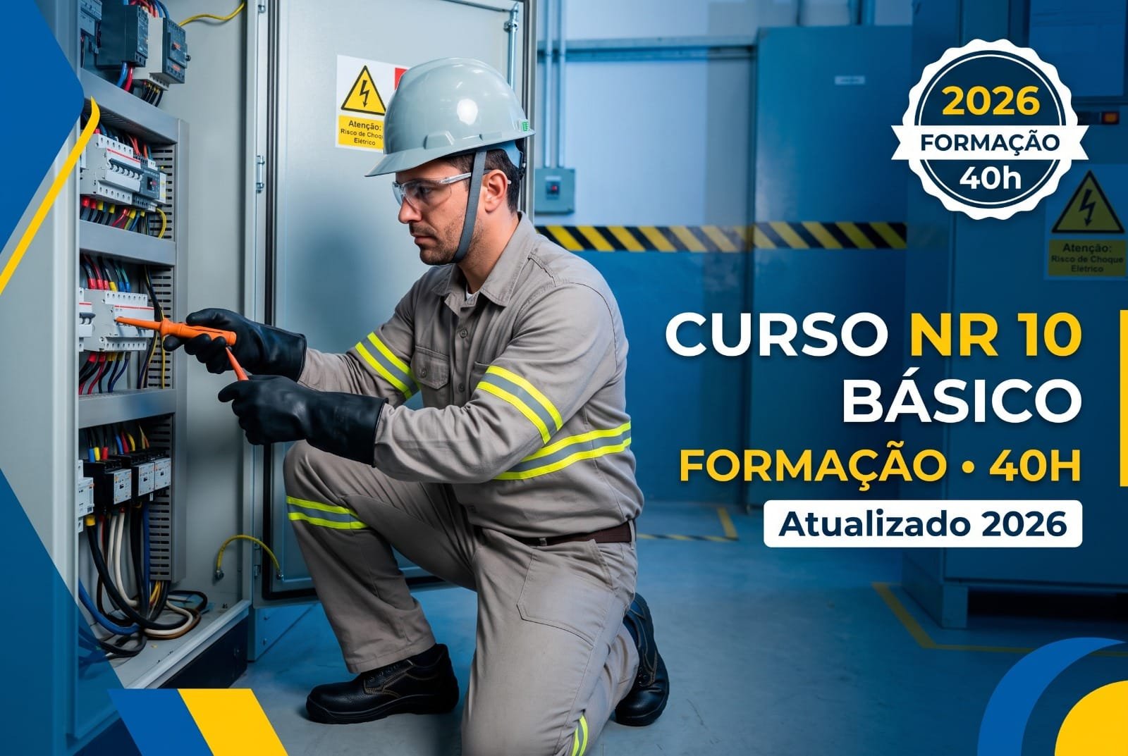 Curso NR 10 Básico 2026 40h Híbrido Semipresencial Segurança em Serviços e Instalações Elétricas